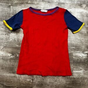 Wrangler Retro Vintage Ribbed Short Sleeve Shirt Size Medium